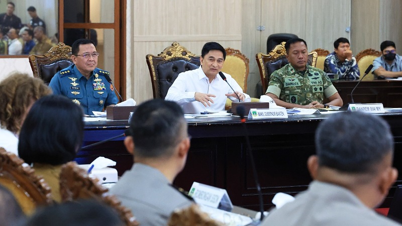 Wakil Gubernur Bante A Dimyati Natakusumah memaparkan strategi ketahanan pangan Banten di hadapan peserta P4N Lemhannas - Biro Adpimpro Banten -