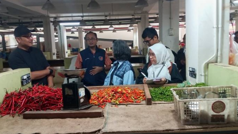 Harga Pangan Dipantau Ketat di Pasar Anyar, Cabai Rawit Tembus Rp100 Ribu per Kilo