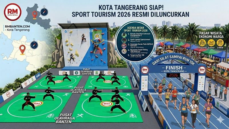 Kota Tangerang Siap! Sport Tourism 2026 Resmi Diluncurkan, Dari Silat sampai Run 10K