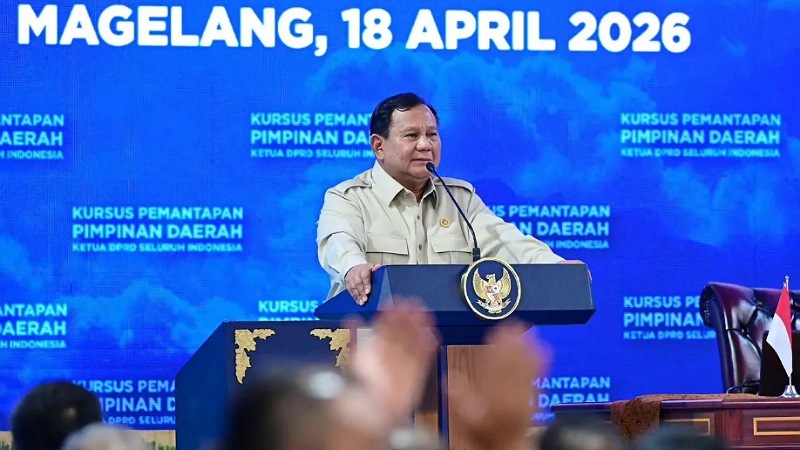 Pengarahan Preisiden Prabowo Subianto kepada 503 Ketua DPRD se-Indonesia di Akmil Magelang, Sabtu (18/4/2026) _ Foto: Dok Setkab RI -