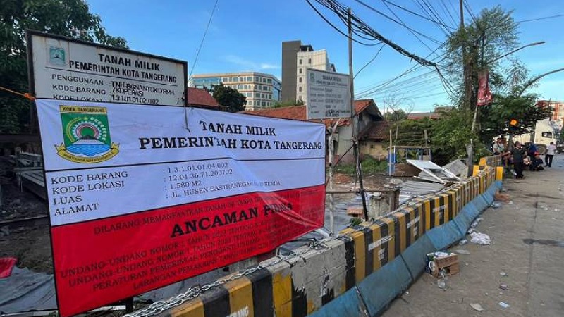 Lahan Eks SDN Rawa Bokor Diamankan Pemkot Tangerang