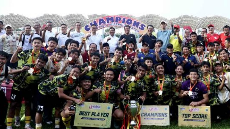 Nathan Lebak FC keluar sebagai juara Liga 4 Piala Gubernur Banten 2026 - Foto: Dok. Pemkot Tangerang -