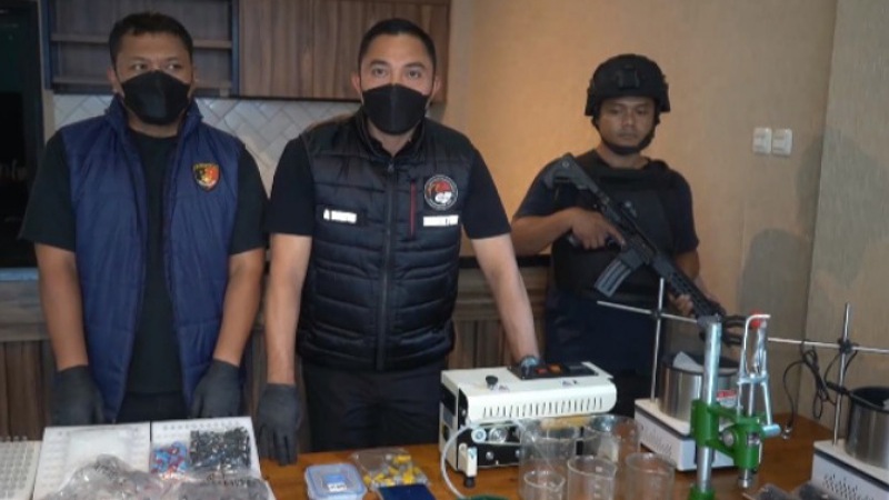 Pabrik Vape Narkoba di Tangerang Digerebek! 380 Ribu Jiwa Nyaris Terpapar Etomidate