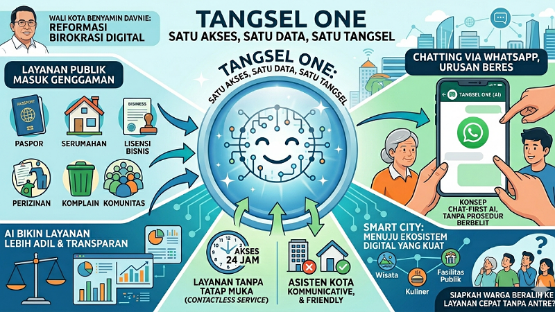 Tangsel One Siap Jadi Asisten 24 Jam, Layanan Publik Masuk Genggaman