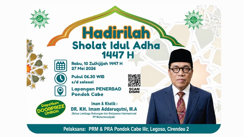 Ajakan Shalat Idul Adha di Lanud Pondok Cabe, Panitia Siapkan Doorprize Umroh!