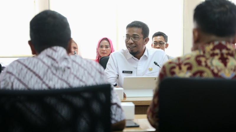 Kepala Dinas PUPR Banten Arlan Marzan saat pembahasan perampingan OPD dengan Kemendagri - Foto: Biro Adpimpro Banten -