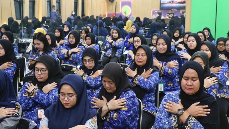ASN di Kota Tangerang saat mengikuti seminar “Pencegahan dan Penanganan Pelecehan Seksual di Lingkungan ASN” dalam rangka peringatan Hari Kartini 2026. - Dok. Pemkab Tangerang -
