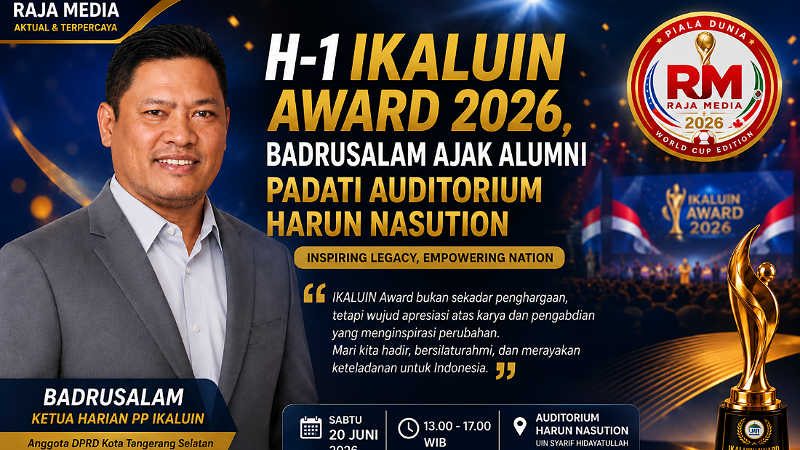 H-1 IKALUIN Award 2026, Badrusalam Ajak Alumni Padati Auditorium Harun Nasution