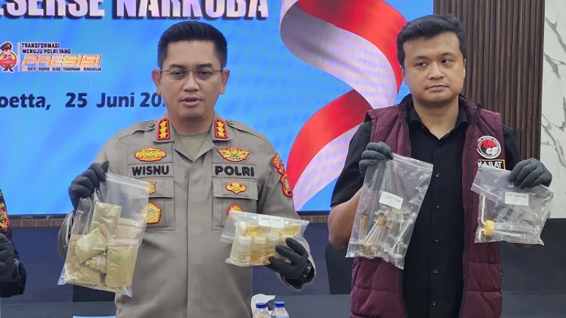 Pabrik Narkoba Internasional Digerebek! Omzet Rp360 Miliar, Transaksi Pakai Kripto
