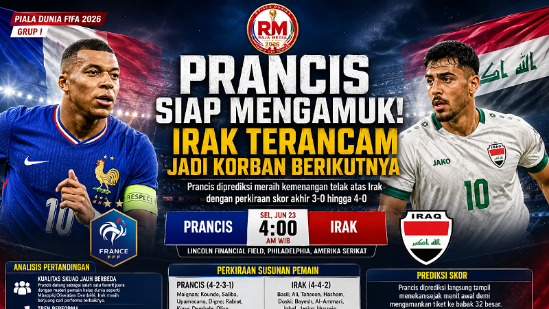 Prancis Siap Mengamuk! Irak Terancam Jadi Korban Berikutnya Les Bleus