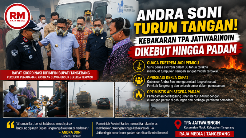 Andra Soni Turun Tangan! Kebakaran TPA Jatiwaringin Dikebut Hingga Padam