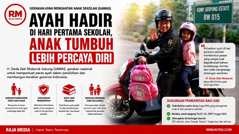 Ayah Hadir di Hari Pertama Sekolah, Anak Tumbuh Lebih Percaya Diri
