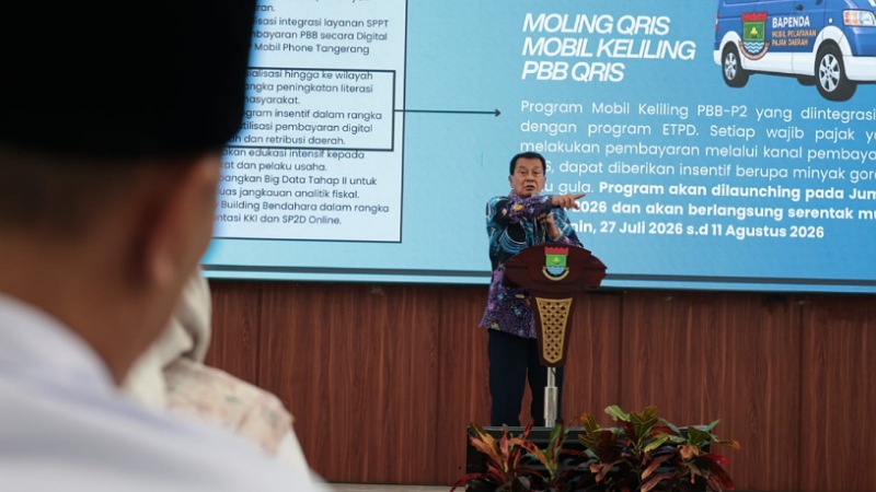 Bayar PBB Kini Cukup Scan QR! Bupati Tangerang Luncurkan Moling QRIS