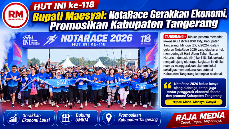 HUT INI ke-118, Bupati Maesyal: NotaRace Gerakkan Ekonomi, Promosikan Tangerang