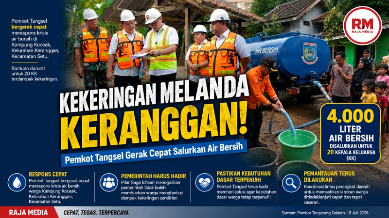 Kekeringan Melanda Keranggan! Pemkot Tangsel Gerak Cepat Salurkan Air Bersih