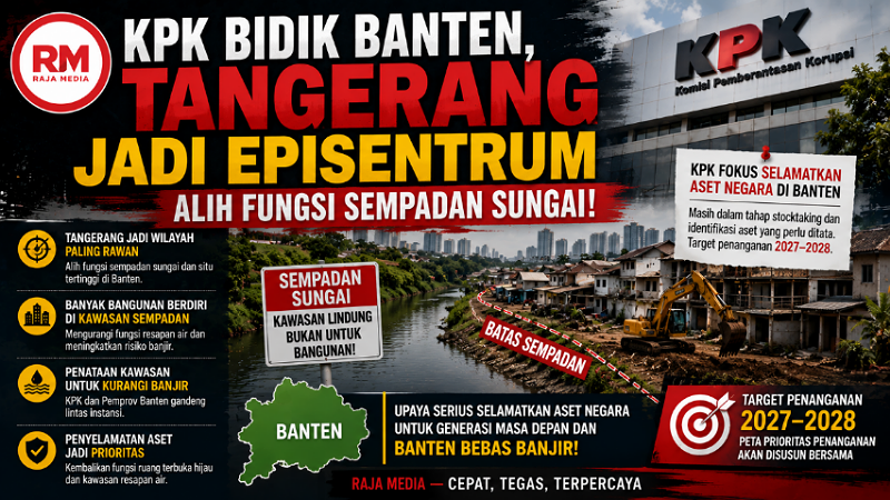 KPK Sorot Banten, Tangerang Jadi Episentrum Alih Fungsi Sempadan Sungai!