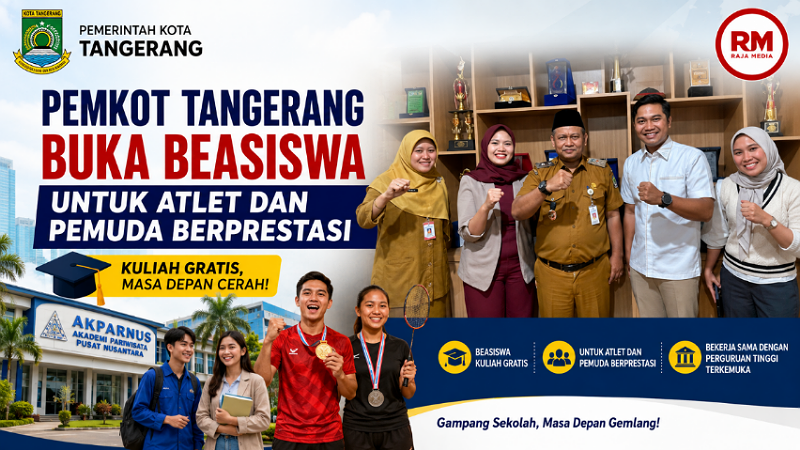 Kuliah Gratis Makin Luas! Pemkot Tangerang Buka Beasiswa untuk Atlet dan Pemuda Berprestasi