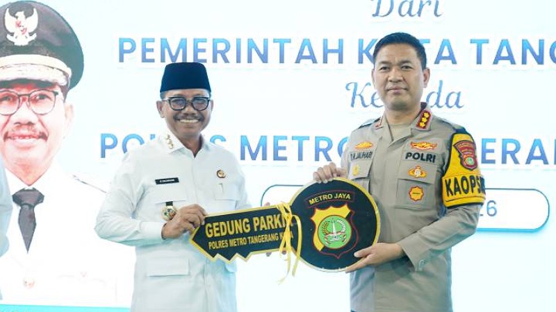 Pelayanan Maksimal! Pemkot Tangerang Hibahkan Gedung Parkir Rp20,9 Miliar ke Polres