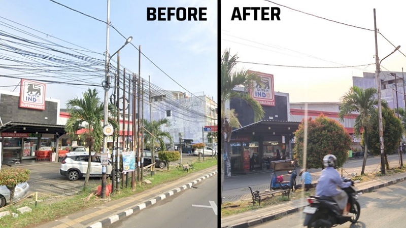 Tangsel Menuju Kinclong! Kabel Semrawut Disulap Masuk Bawah Tanah