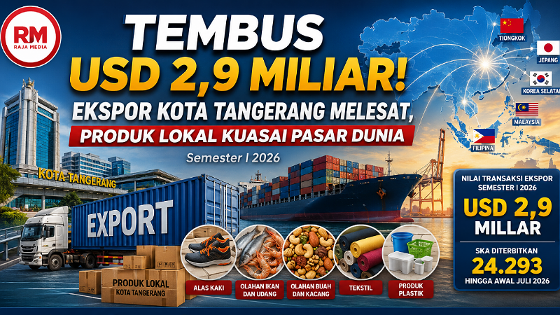 Tembus USD 2,9 Milisr! Ekspor Kota Tangerang Melesat, Produk Lokal Kuasai Pasar Dunia