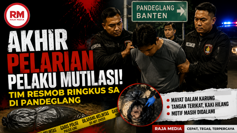 Akhir Pelarian Terduga Pelaku Mutilasi! Tim Resmob Ringkus SA di Pandeglang