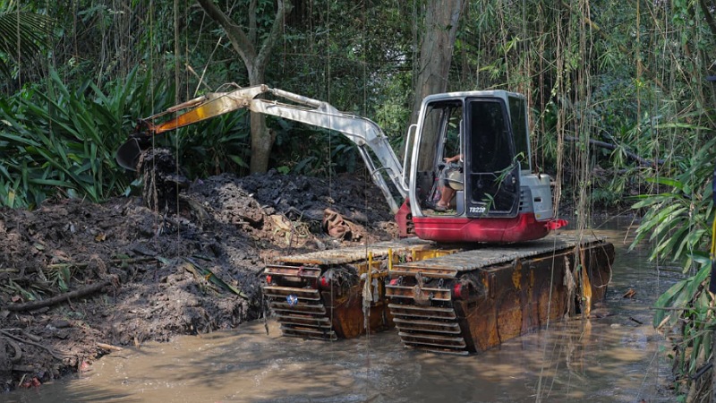 Keruk Sungai Ciputat, Pemkot Tangsel Gaspol Tekan Ancaman Banjir
