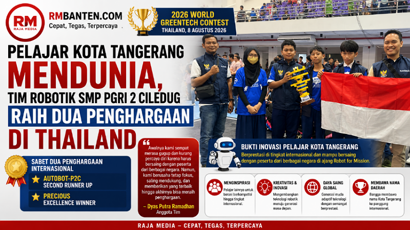 Pelajar Kota Tangerang mendunia, tim Robotik SMP PGRI 2 Ciledug raih dua penghargaan di Thailand - Ilustrasi RMN -