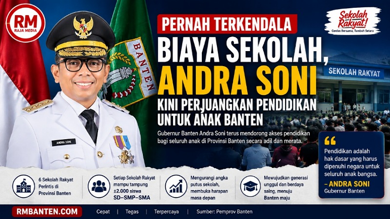 Pernah Terkendala Biaya Sekolah, Andra Soni Kini Perjuangkan Pendidikan untuk Anak Banten