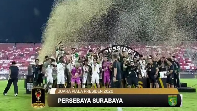 Persebaya Surabaya berhasil menjuarai Piala Presiden 2026, setelah menang adu pinalti melawan Persib - Foto: X Persib -