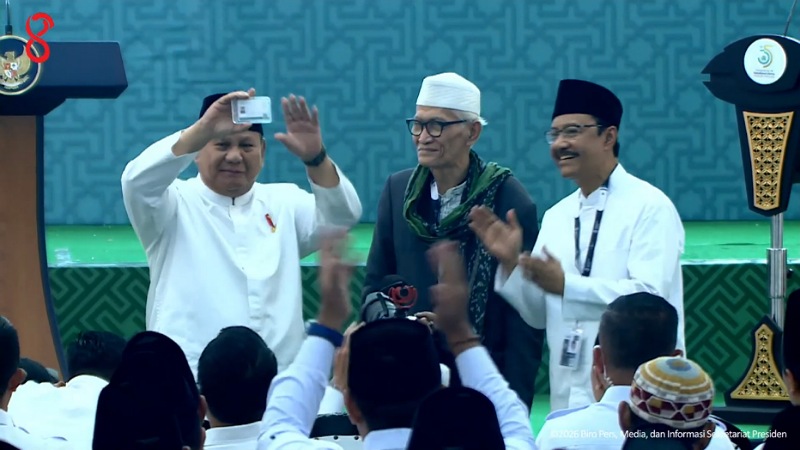 Prabowo Bahagia Terima Kartanu: “Anggota Seumur Hidup”, Siap Gotong Royong Bersama NU