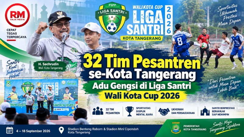 32 Tim Pesantren se-Kota Tangerang Adu Gengsi di Liga Santri Wali Kota Cup 2026