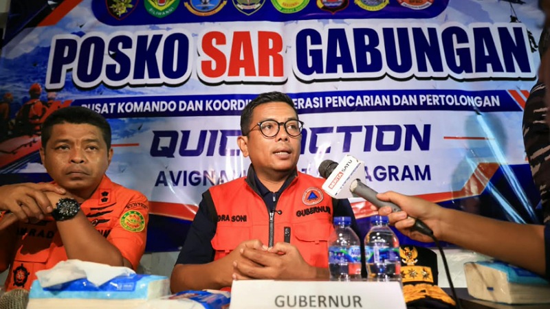 Gubernur Banten ANdra Soni meminta Basarnas pertimbangkan perpanjangan Operasi SAR pencarian 8 orang hilang - Biro Adpimpro Banten -