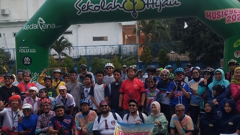 “Hijaukan Bumi, Birukan Langit”, Musicycle Ajak Pelajar Jadi Kader Konservasi