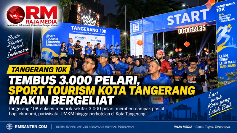Tangerang 10K Tembus 3.000 Pelari, Sport Tourism Kota Tangerang Makin Bergeliat