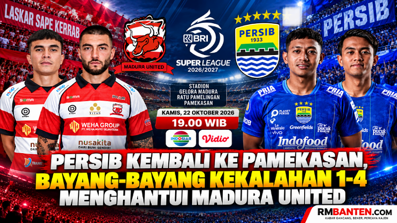 Persib Kembali ke Pamekasan, Bayang-Bayang Kekalahan 1-4 Menghantui Madura United