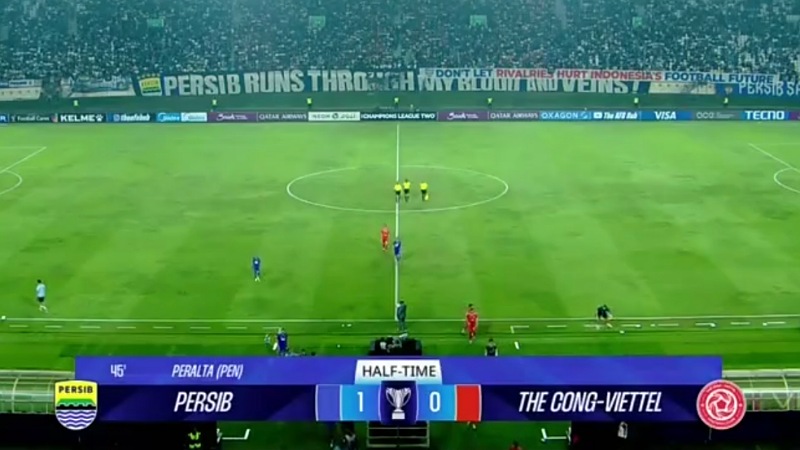 PERSIB Vs The Cong Viettel: Gol Penalti Peralta Bawa Maung Bandung Unggul 1-0
