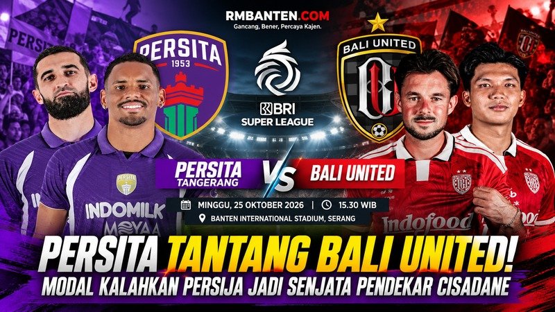 Persita Tantang Bali United! Modal Kalahkan Persija Jadi Senjata Pendekar Cisadane
