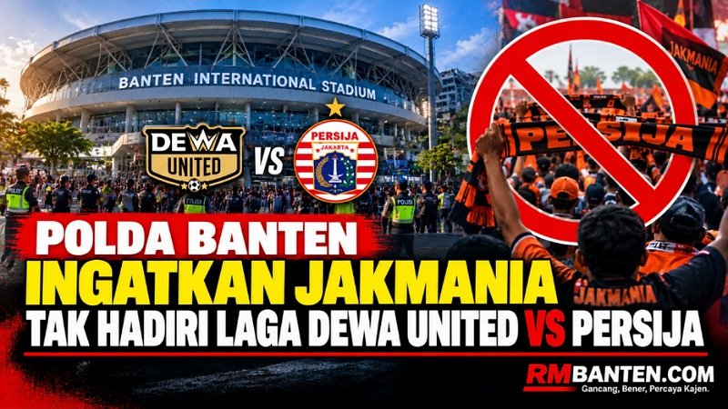 Polda Banten Ingatkan Jakmania Tak Hadiri Laga Dewa United Vs Persija