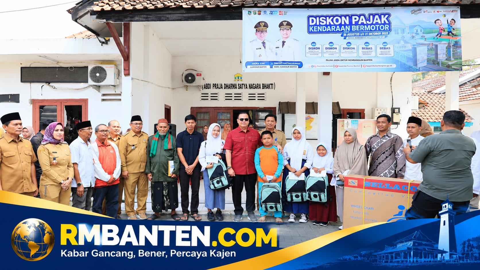 Sinergi Pemprov dan Pemkot Serang, Budi Rustandi Salurkan 14 Item Bansos UPZ Banten