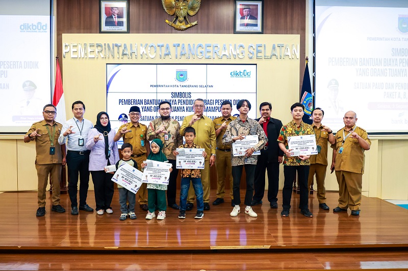 Krease Motas E La Yang Paud 1500 Anak PAUD dan Pelajar Kesetaraan di Tangsel Dapat Bantuan Pendidikan