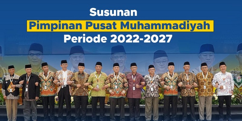 Susunan Pimpinan Pusat Muhammadiyah Periode 2022-2027/Repro