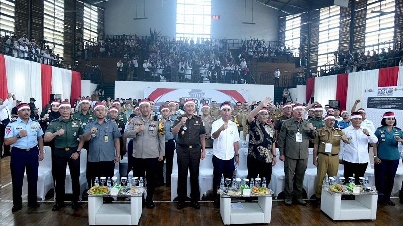 Jabar Aman Kondusif Rukun (Akur) resmi dideklrasikan menjelang Pemilu 2024. (Foto: Dok Pemprov)