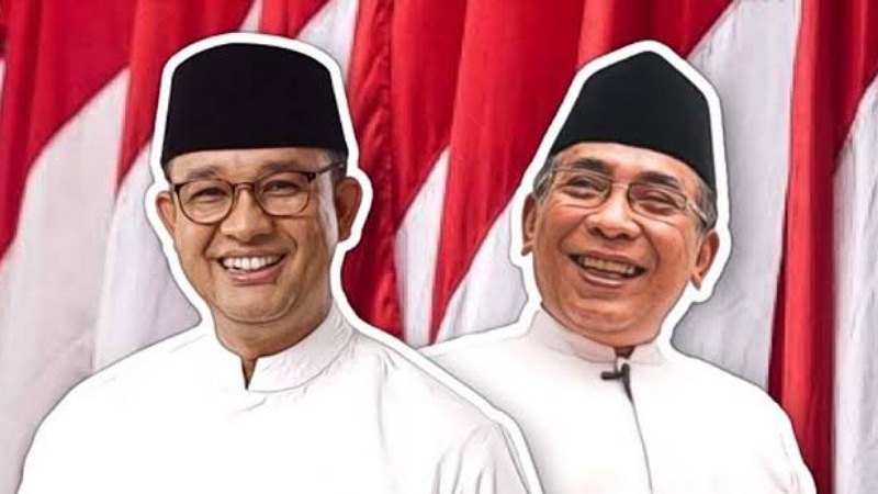 Kolase Calon Presiden nomor urut 1 Anies Baswedan dan Ketum PBNU KH Yahya Cholil Staquf. (Foto: Net)