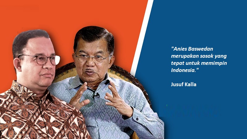 Kolase Anies Baswedan dan Jusuf Kalla. (Doro: Repro)