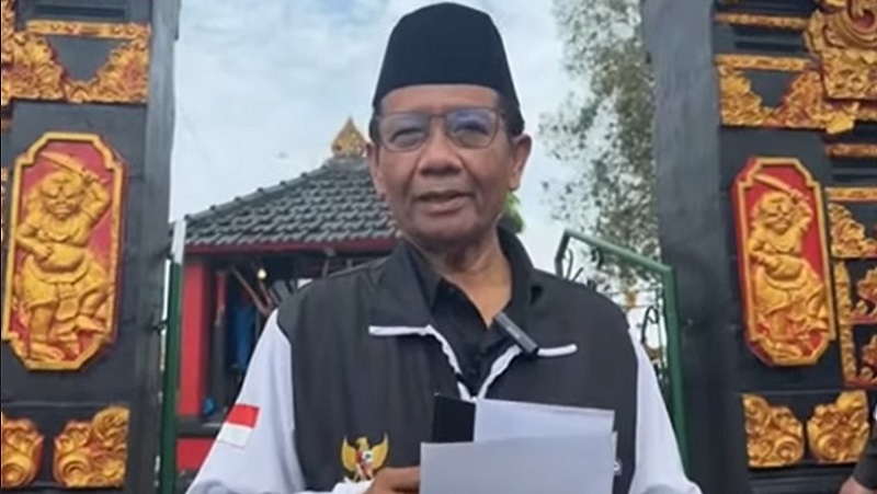 Mahfud MD mundur dari jabatannya sebagai Menko Polhukam. (Foto: TangkapanLayar)