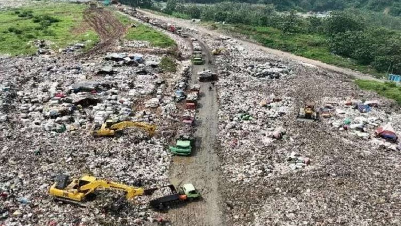 Tempat Pengolahan Kompos (TPK) Sarimukti di Kabupaten Bandung Barat. (Foto: Repro)