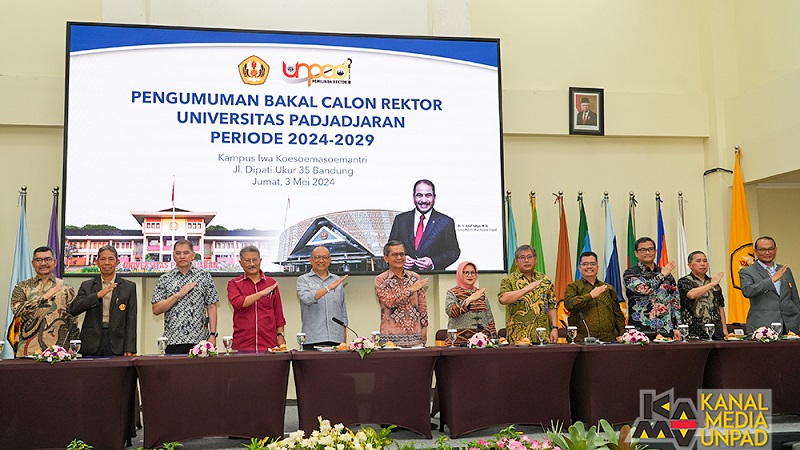 Pengumuman bakal calon Rektor UNPAD Periode 2024-2029. (Foto: Dok. UNPAD)