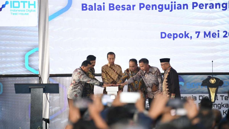 Peresmian IDTH di Balai Besar Pengujian Perangkat Telekomunikasi (BBPPT), Kota Depok, Selasa (7/5). (Foto: Dok Humas Jabar)