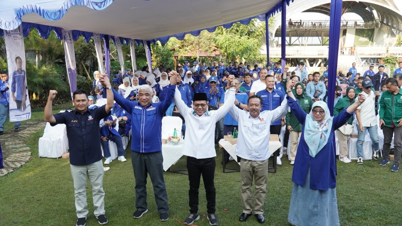 PAN bergabuung dalam koalisi pendukung petahana Dadang Supriatna. (Foto: Dok PKB Kabupaten Banndung)