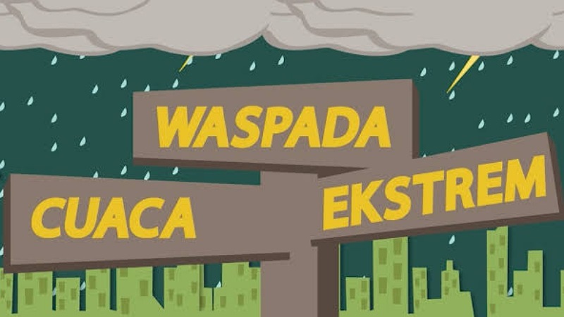 Ilustrasi waspada cuaca ekstream. [Foto: Repro/RMN]